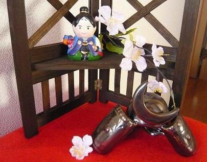 玄関の節句飾り