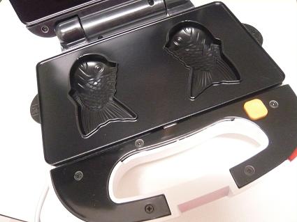 鯛焼きプレートをセット