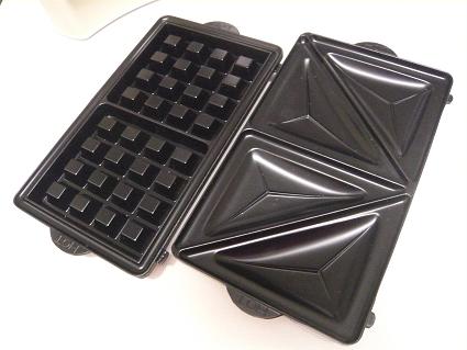 ワッフルとホットサンド用のプレート
