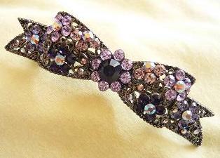 バレッタ／ロイヤルリボン（ＰＵベルベ）