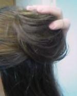 ゴムを隠す用にくしゅくしゅっ・・とまとめ