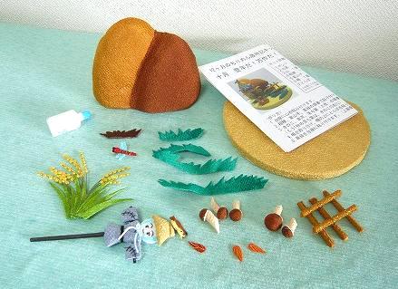 ちりめん歳時記／パーツは貼るだけの状態