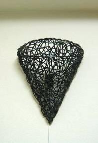 アジアン　ラタン　ブラケットランプ／正面下（未点灯）