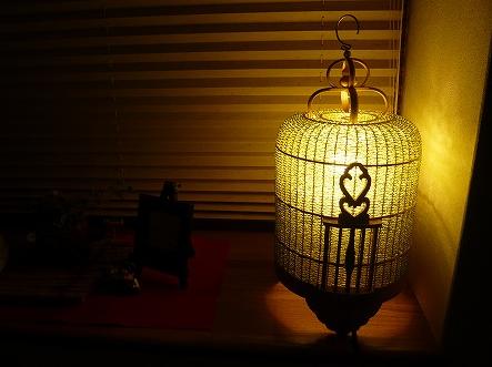 バンブービーズ鳥かごランプ S／ＬＥＤ電球色