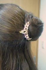 ３本足クリップでおだんごハーフ／左