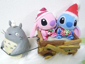 トトロ＆花車（クリスマス）