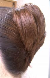 Ｘコームでアレンジ／左