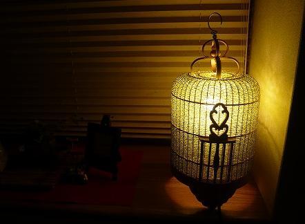 バンブービーズ鳥かごランプ S／ＬＥＤ電球色２