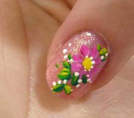 無料ネイルアート／左手