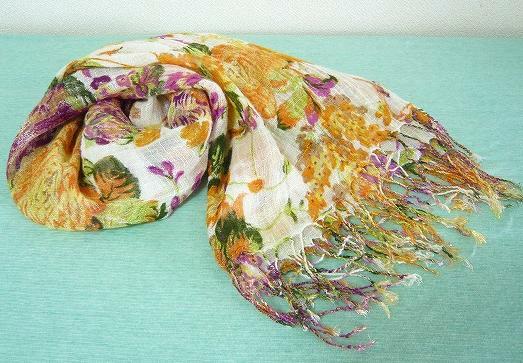 花柄 ストールType5（タイプ６）／全体