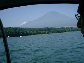 ●ｽﾜﾝﾎﾞｰﾄから富士山.jpg