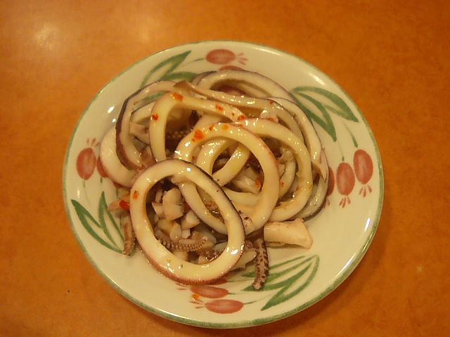 新鮮マイカのパプリカソース