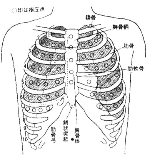 気管支、肋間神経痛のポイント