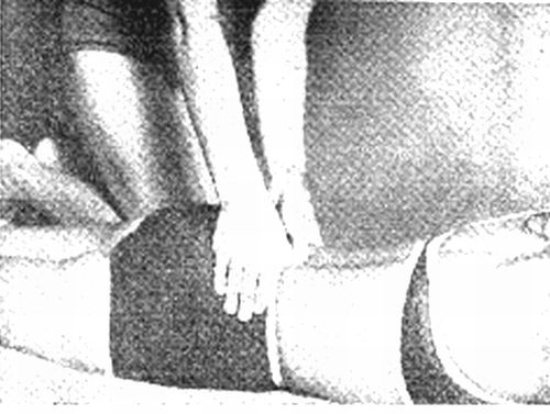 冷え症の指圧ポイント(写真）.