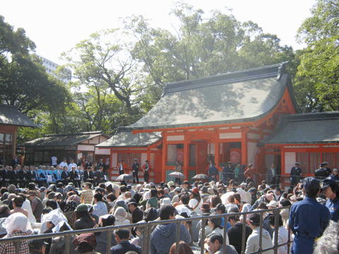 住吉神社　横綱　土俵入り