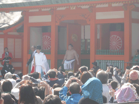 横綱土俵入り　住吉神社