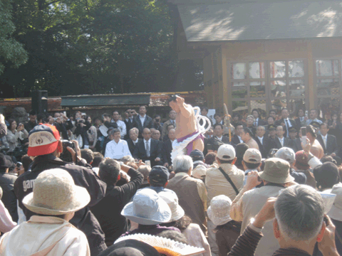 白鳳関　横綱　土俵入り