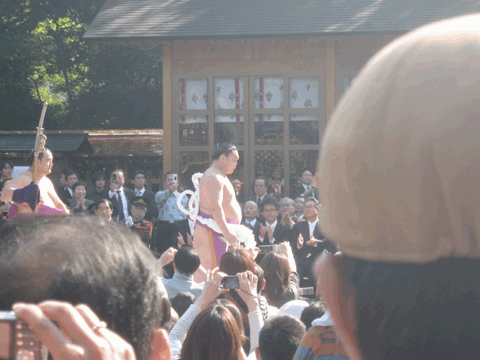 住吉神社　横綱　土俵入り