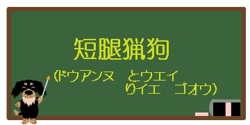 黒板（ダックスフンド）