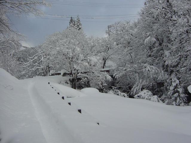 09．元旦　雪道