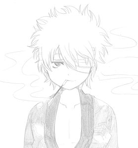 高杉コスな銀さん