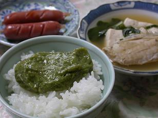 ある日の朝食