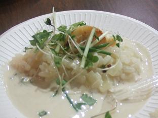 料理コラボ！ホタテのリゾット