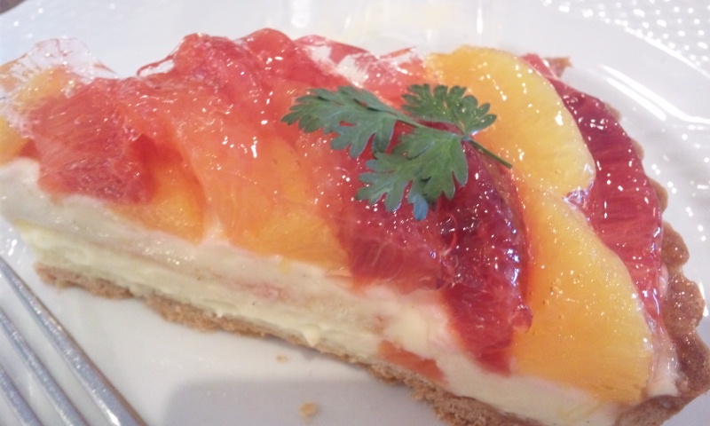 ブラッドオレンジのタルト