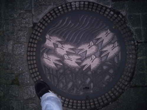 A manhole in himeji