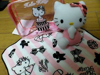 キティ　ポーチ・プチ・ぬい　3点ｾｯﾄ