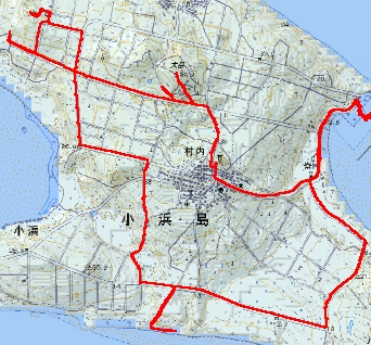 小浜島　GPS軌跡