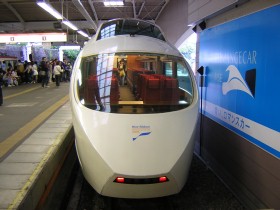 VSE箱根湯本駅にて