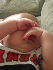 寝てました！！