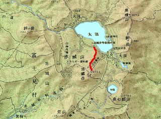 赤城地蔵岳ルート図