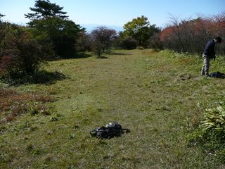 芝生の広場