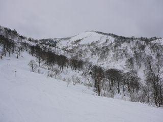 中尾根を振り返る