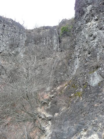 金洞山の鎖場