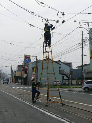 架線作業