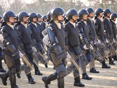 11管区機動隊のクローズアップＡ