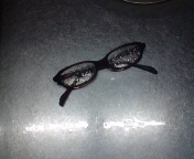 若だんなメガネ(黒縁系)