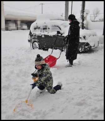 ぺい　雪はね。.JPG