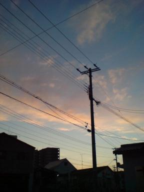 朝の空