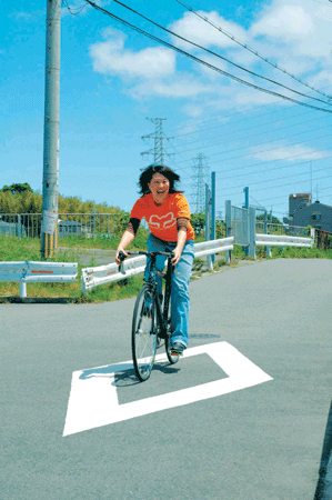 颯爽とサイクリング