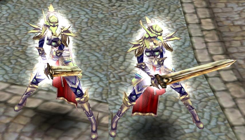 女パラルゥ変身