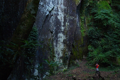 大きな岩だぁ！