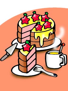 星いちごのケーキ
