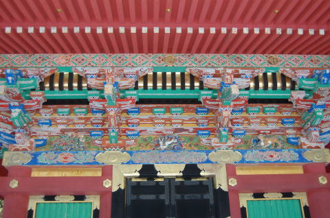 五重塔　初層の軒下