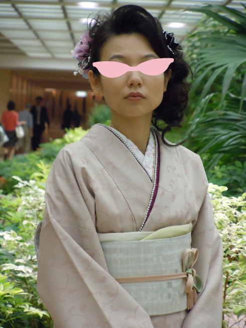 日本和装修了パーティヘアスタイルフロント