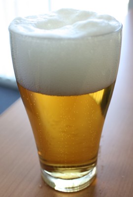 記者のビール