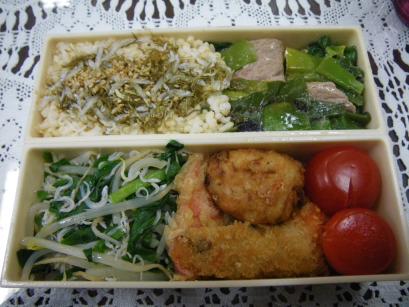 小松菜じゃこ炒め弁当.JPG